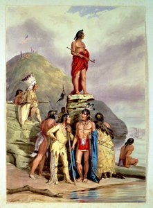Group of Indians on a River Bank, 1854 by Friedrich Kurz