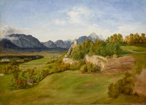 The Mönchsberg in Salzburg with the Josefsturm by Friedrich Loos