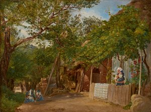 Scene from Oberschützen by Friedrich Loos