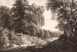 Forest Landscape by Friedrich Loos