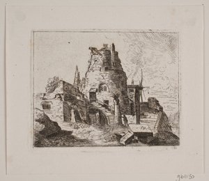 Ruin with Tower by Friedrich Münter