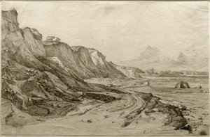 F. Nerly, The Brodtener Shore near Travemünde by Friedrich Nerly