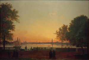 View of Venice from the Giardini Pubblici by Friedrich Nerly