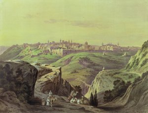 View of Jerusalem by Friedrich Perlberg