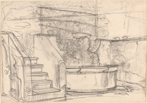 Corner of a Garden Court by Friedrich Salathé