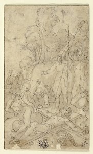 Christ Being Nailed to the Cross