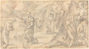 The Baptism of Christ by Friedrich Sustris