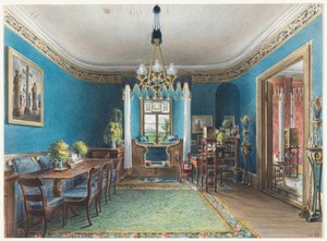 The Blue Room, Schloss Fischbach, 1846
