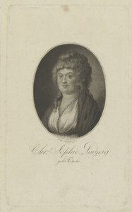 Portrait of the author Christiane Sophie Ludwig, née Fritsche