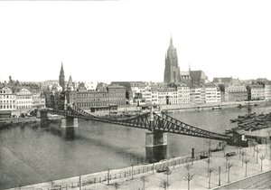 View from Sachsenhausen, Frankfurt, Germany, 1895