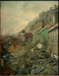 Houses in Kragerø by Fritz Thaulow