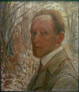Self-Portrait in Front of Trees