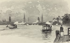Aussenalster by Fritz Stoltenberg