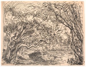 A Forest Lake by Fritz Syberg