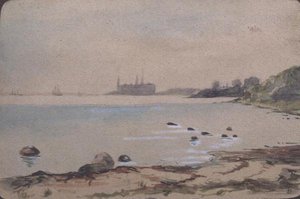The Beach, Kronberg Helsinger by Fritz Syberg