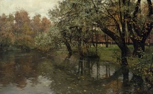 Autumn Day by the Akerselva by Fritz Thaulow