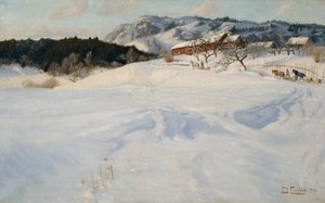 Fleskum Farm by Fritz Thaulow