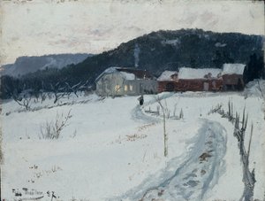 Grini, Upper Maja Farm by Fritz Thaulow
