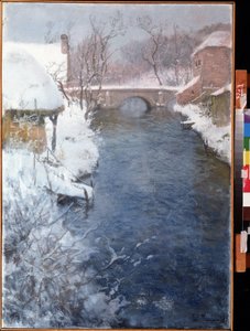 Winter River Landscape