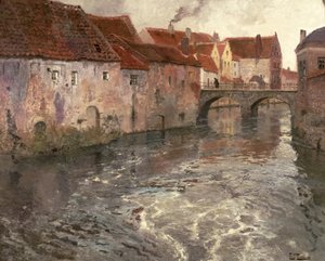 The Bridge at Antwerp by Frits Thaulow