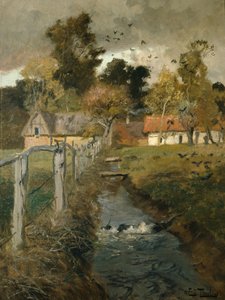 The Stream by Fritz Thaulow