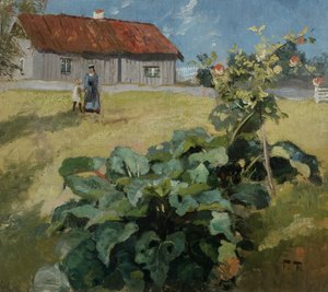 Woman and Child, c.1892 by Fritz Thaulow