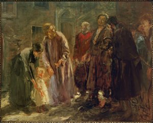 And Jesus Called a Child to Him... by Fritz von Uhde