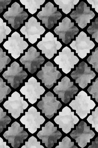 Grayscale Quatrefoil Pattern by Fun Qui