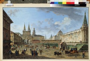 View of the Resurrection Gate at the Red Square by Fyodor Yakovlevich Alexeev