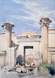 Entrance to the Temple of Ramses III, Egypt, 19th century