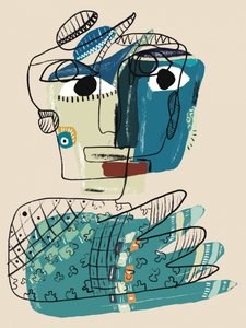 Abstract Face Reflection by GIovanna Gil Alves