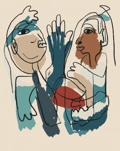Abstract Human Connection by GIovanna Gil Alves