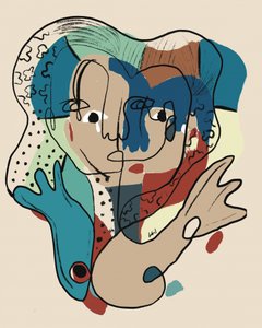 Abstract Line Face by GIovanna Gil Alves