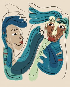 Expressive Abstract Faces by GIovanna Gil Alves