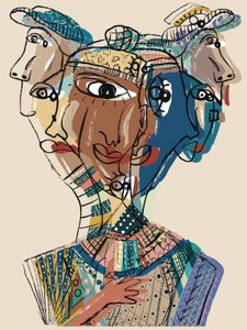 Multifaceted Faces by GIovanna Gil Alves