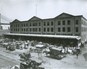Fulton Fish Market, New York City by G.P. Hall und Sohn