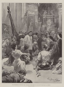 The Pilgrimage of the Holy Year, Pilgrims at the Shrine of Our Lady of the Rosary at Pompeii