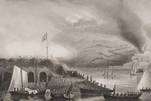 The Storming of San Sebastian, 31st August 1813, illustration from 