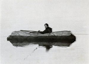 Campbell Afloat in a Kayak by G. Murray Levick