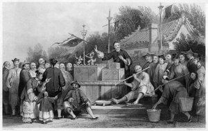 Raree show at Lin-sin-choo, China by G. Paterson