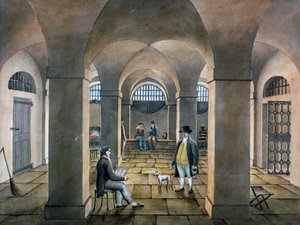 Interior View in Horsemonger Lane Prison, Union Road, Southwark, London by G Yates