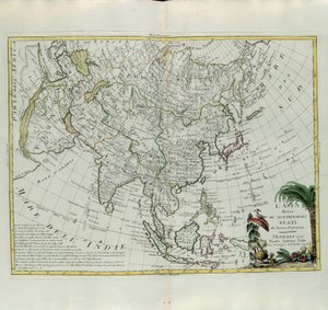 Asia divided into its main states by G. Zuliani