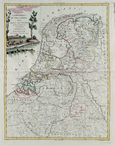 Republic of Holland divided into its provinces