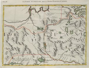 The Western Part of New France or Canada, Engraving by G. Zuliani by G. Zuliani