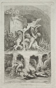 Book of Fountains: No. 7 by Gabriel Huquier