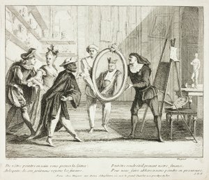 Plate from Book of Comic Scenes by Gabriel Huquier