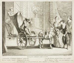 Plate from Book of Comic Scenes by Gabriel Huquier