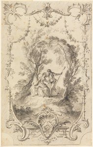 The Eager Shepherd (Preparatory drawing for plate 247 in L