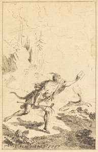 Envoy to M. de Saint-Denis by M. de Belle-Isle, Prisoner by Gabriel Jacques de Saint Aubin