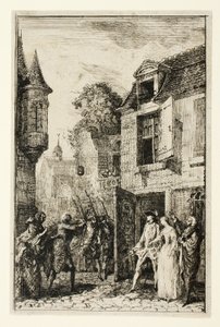 One Never Thinks About It At All by Gabriel Jacques de Saint Aubin